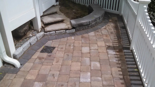 Paved walkway detail